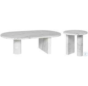 Stories White Occasional Table Set
