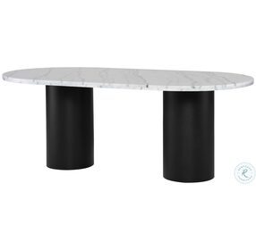 Ande White And Black Dining Table