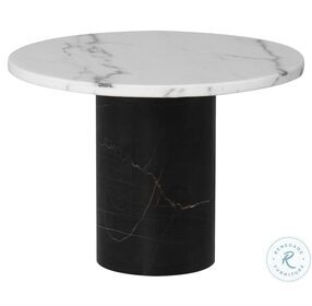 Ande White And Noir Side Table