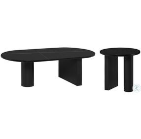 Stories Noir And Black Occasional Table Set