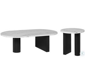 Stories White And Black Occasional Table Set