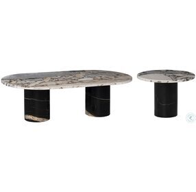 Ande Luna And Noir Occasional Table Set
