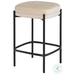 Inna Almond Backless Counter Height Stool