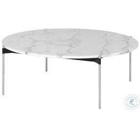 Pixie White And Silver Coffee Table