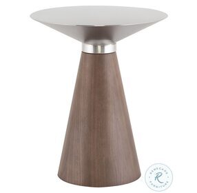 Iris Silver Small Side Table