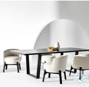 Versailles Onyx And Black 95" Dining Room Set