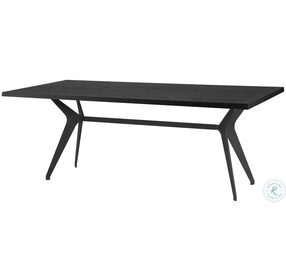 Daniele Onyx And Black 78" Dining Table