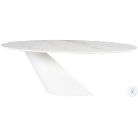 Oblo White 92" Dining Table