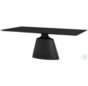 Taji Black 78" Rectangular Dining Table