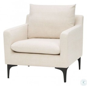 Anders Sand And Black Accent Chair