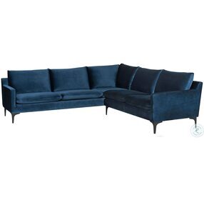 Anders Midnight Blue L Sectional