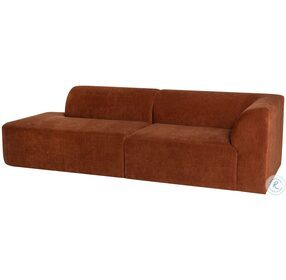 Isla Terracotta Right Facing Sofa