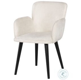 Willa Champagne Microsuede Dining Chair