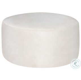 Robbie Champagne Microsuede Ottoman