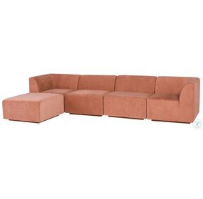 Lilou Nectarine 5 Piece LAF Sectional