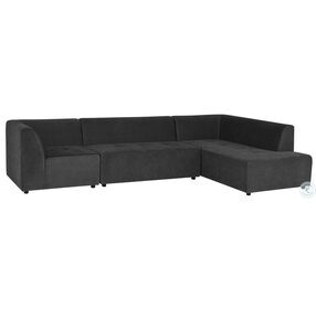 Parla Cement 3 Piece RAF Sectional
