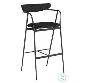 Gianni Activated Charcoal Bar Stool