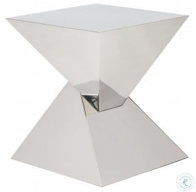 Giza Polished Stainless Side Table