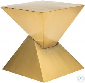 Giza Steel Gold Metal Side Table