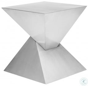 Giza Brushed Stainless Side Table