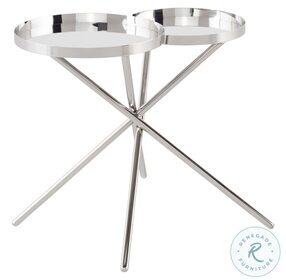 Olivia Silver Side Table