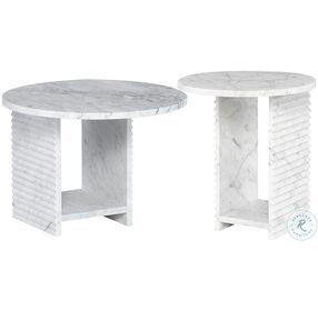 Mya Bianco 18" Occasional Table Set