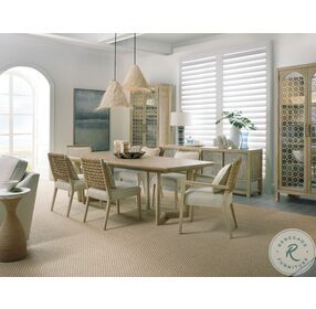 Surfrider Light Natural 118" Rectangular Extendable Dining Room Set