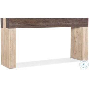 Commerce And Market Two Tone Natural Wood Console Table