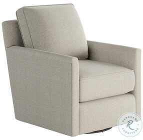 Invitation Linen Light Grey Swivel Glider Chair
