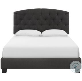 HM1863DG-1 Dark Gray Queen Upholstered Panel Bed In A Box