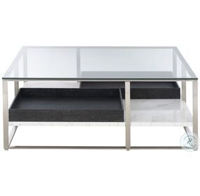 Lafayette Silver Mist And Cerused Mink Cocktail Table