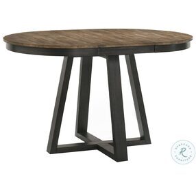 Harper Brushed Brown and Pecan Extendable Counter Height Dining Table
