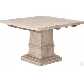 Hudson Traditions Natural Gray 44" Square Extendable Dining Table