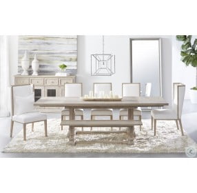 Hudson Natural Gray Rectangular Extendable Dining Room Set