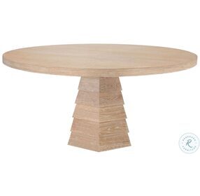 Hugo Cerused Oak Round Dining Table
