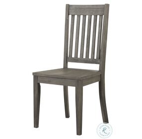 Huron Distressed Gray Slatback Side Chair Set of 2
