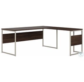 Hybrid Black Walnut 72" Large L Shaped Desk