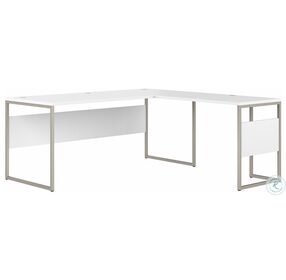 Hybrid White 72" Large L Shaped Desk