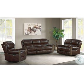 Hyde Park Banner Tobacco Power Reclining Living Room Set
