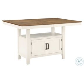 Hyland Milk And Honey Extendable Counter Height Dining Table