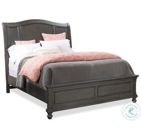 Oxford Peppercorn Queen Low Profile Sleigh Bed