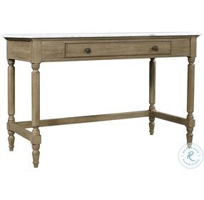 Provence Patine Marble Top Writing Desk