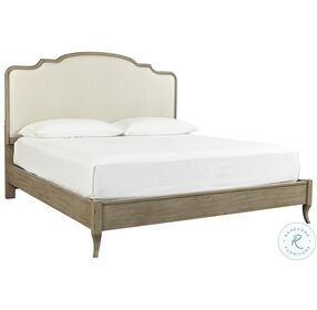 Provence Patine King Upholstered Panel Bed