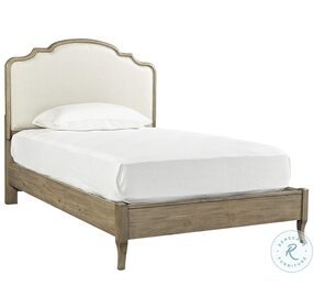 Provence Patine Full Upholstered Panel Bed