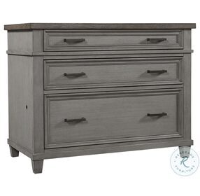 Caraway Aged Slate Lateral File Cabinet