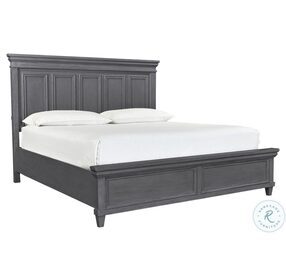 Caraway Aged Slate California King Estate Panel Bed