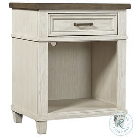 Caraway Aged Ivory 1 Drawer Nightstand