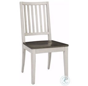 Caraway Aged Ivory Wood Seat Side Chair Set Of 2