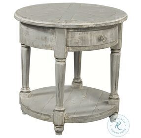 Hinsdale Greywood Round End Table