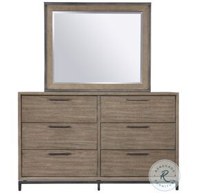 Trellis Desert Brown Dresser with Mirror